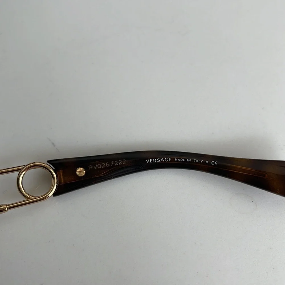 VERSACE Havana 54mm Square Sunglasses
